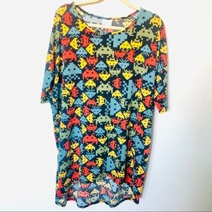 LuLaRoe XL Galaga-Type pattern Tunic Dress